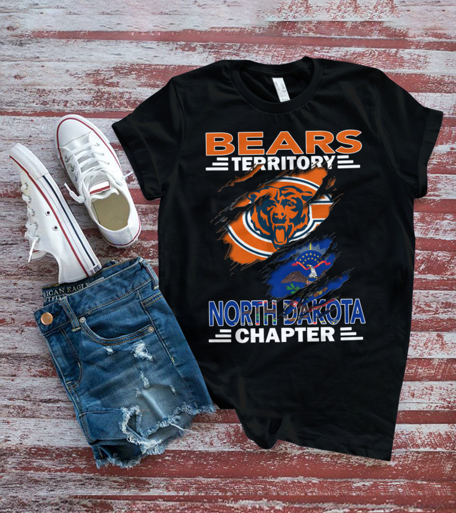 BEARS Territory Chicago Bears North Dakota Chapter T-Shirt