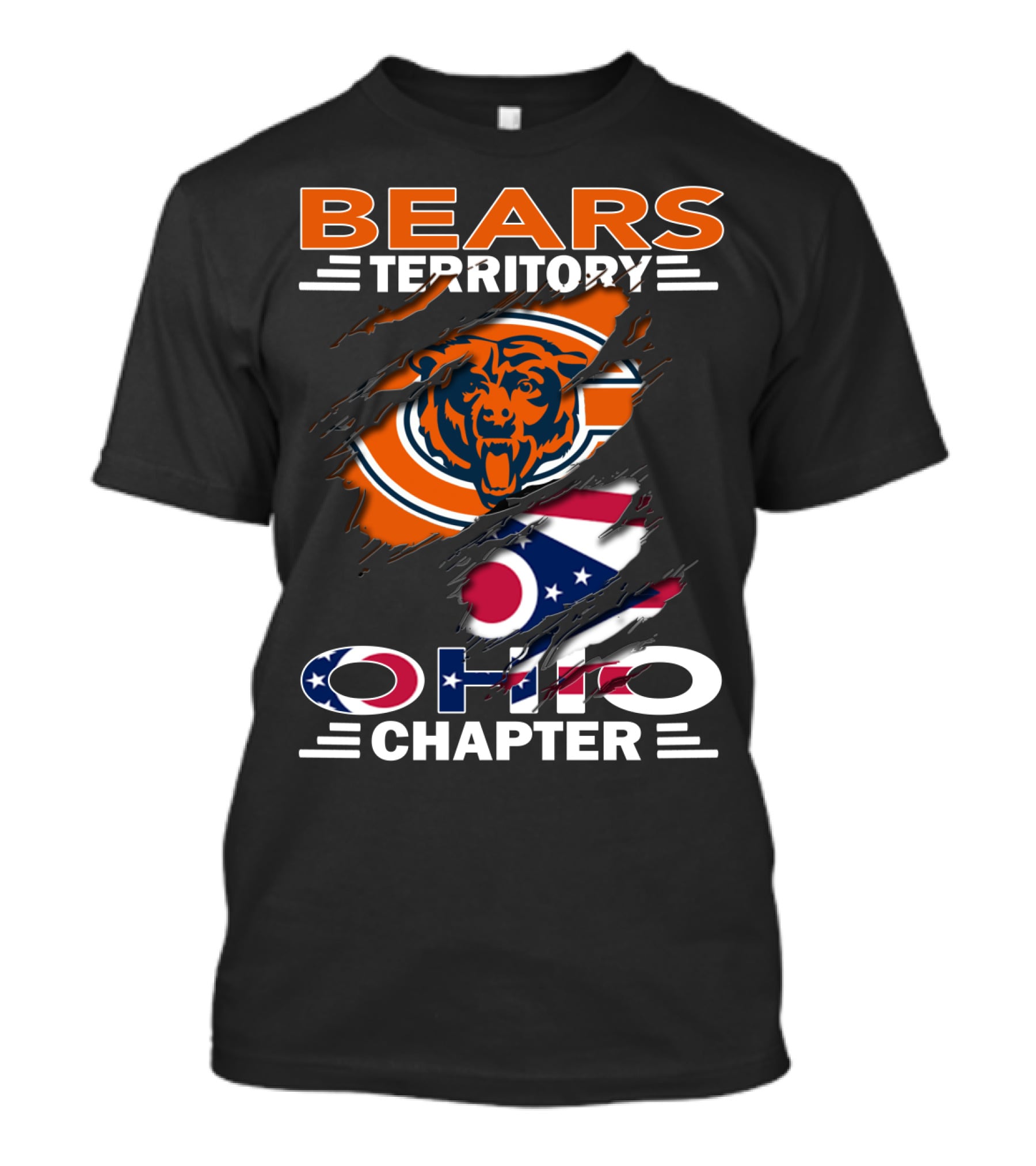 Bears Territory Ohio Chapter Chicago Bears Fans T-Shirt