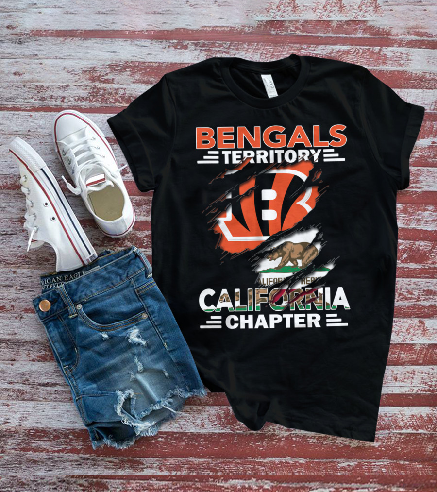 Bengals Territory California Chapter Bear Flag T-Shirt