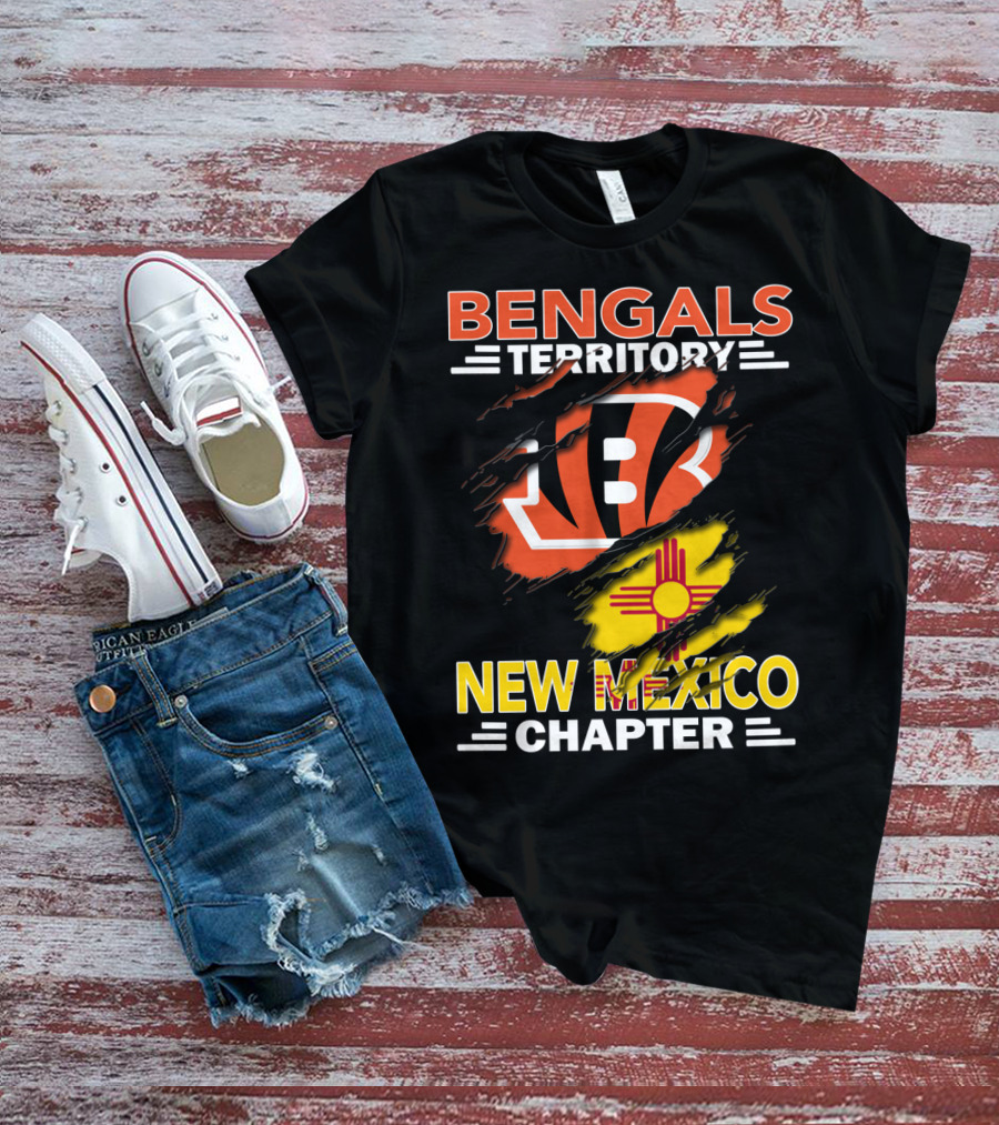 Bengals Territory New Mexico Chapter Ripped T-Shirt