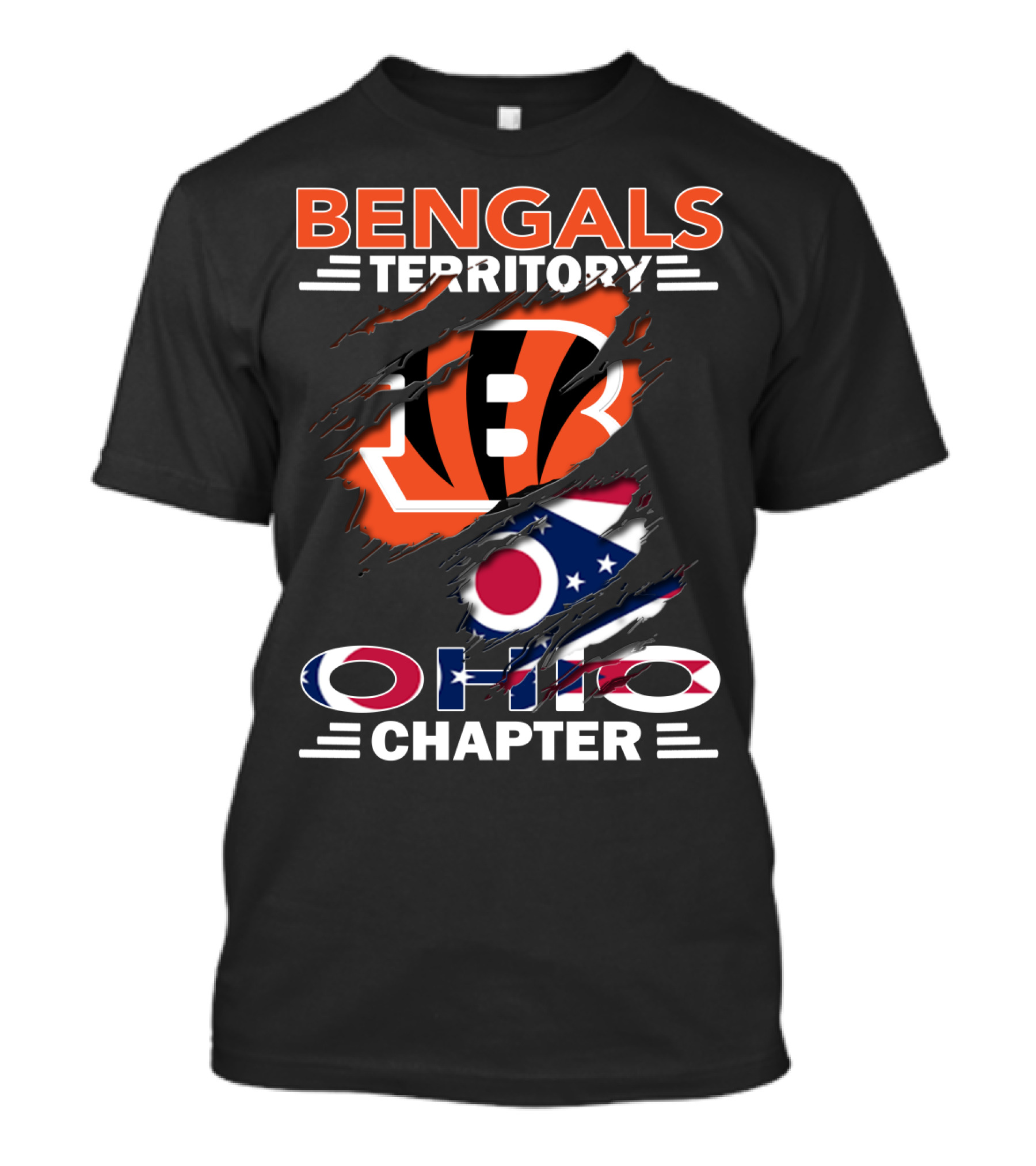 Bengals Territory Ohio Chapter Cincinnati Bengals Ohio State Pride T-Shirt
