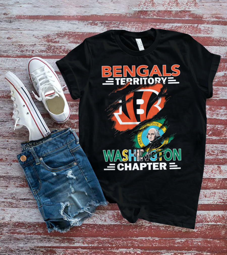 Bengals Territory Washington Chapter State Seal T-Shirt
