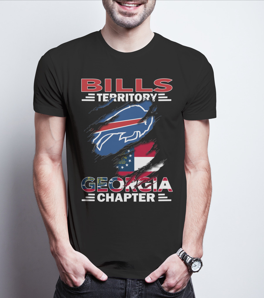 Bills Territory Georgia Chapter Buffalo Flag Sports T-Shirt