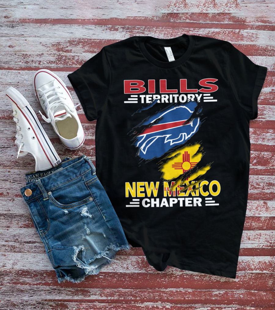 Bills Territory New Mexico Chapter Buffalo Symbol Zia Sun T-Shirt