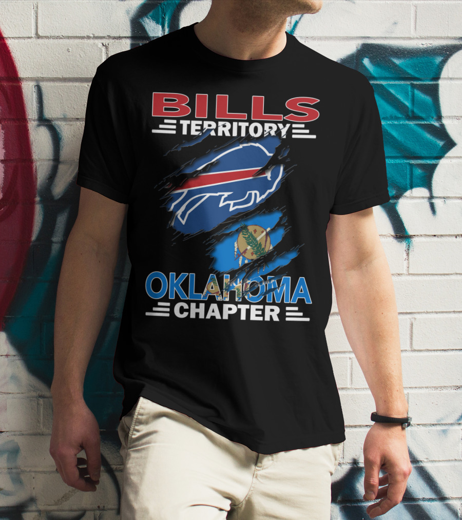 Bills Territory Oklahoma Chapter Buffalo Football Oklahoma Flag T-Shirt