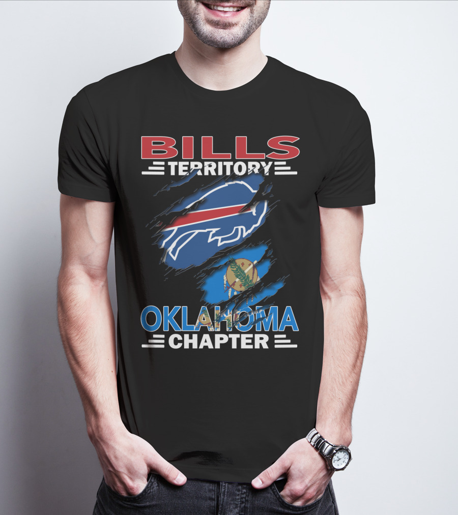 Bills Territory Oklahoma Chapter Buffalo Football Oklahoma Flag T-Shirt