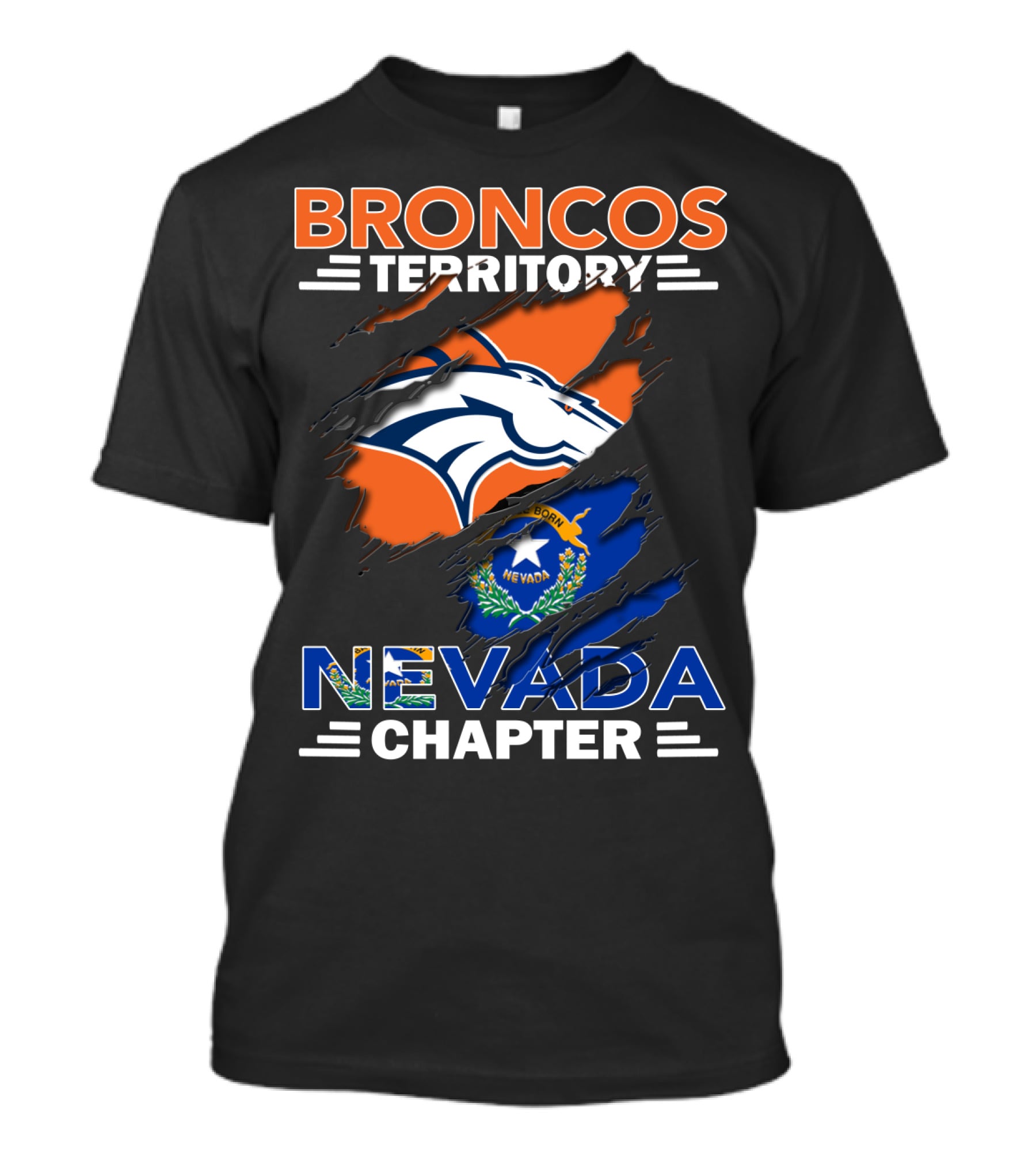 Broncos Territory Nevada Chapter Born Nevada T-Shirt