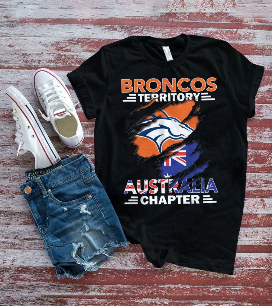 Broncos Territory Australia Chapter Flag T-Shirt