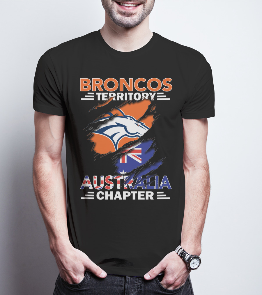 Broncos Territory Australia Chapter Flag T-Shirt
