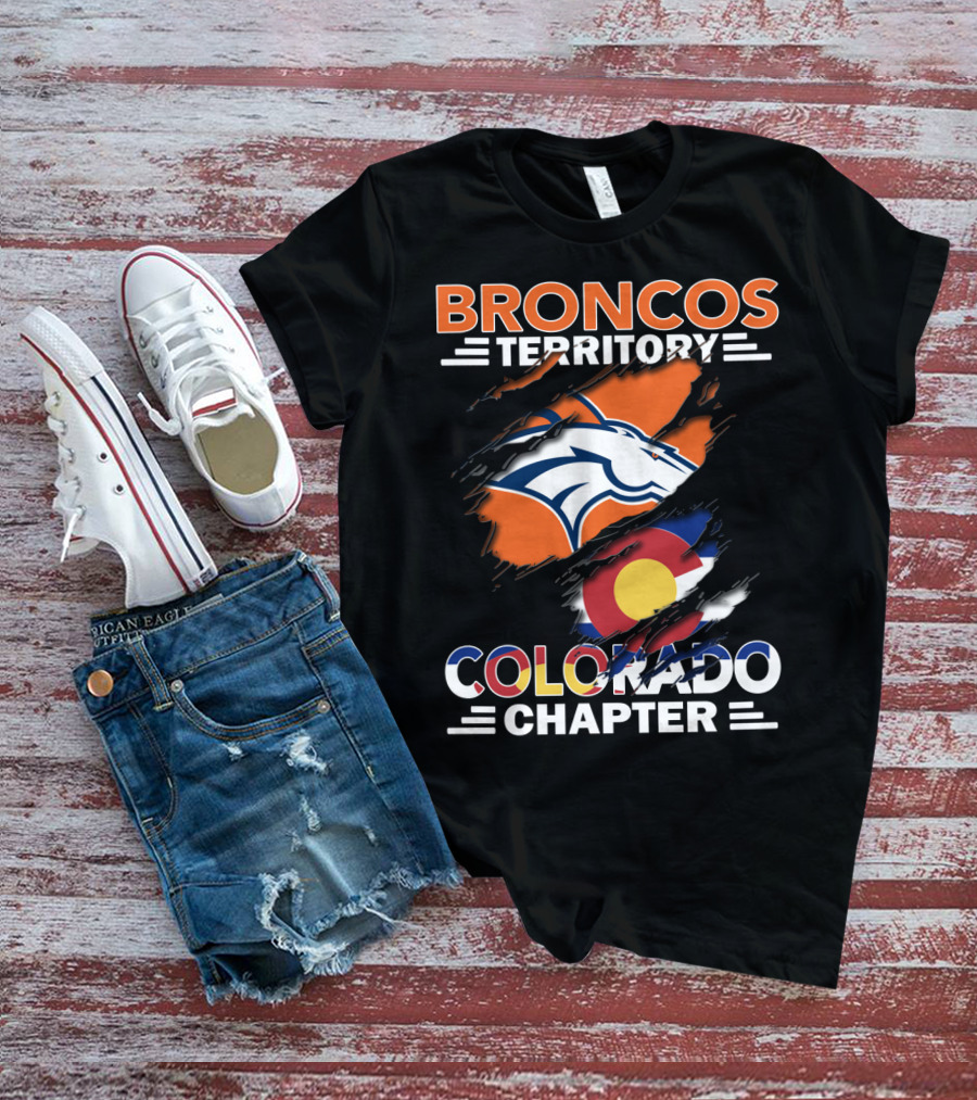 Broncos Territory Colorado Chapter Denver Football Pride T-Shirt