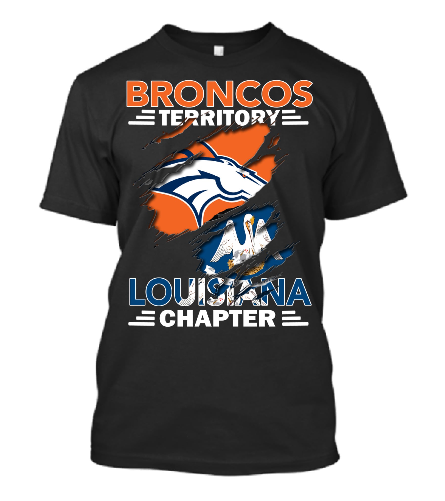 Broncos Territory Louisiana Chapter NFL Fan Club T-Shirt