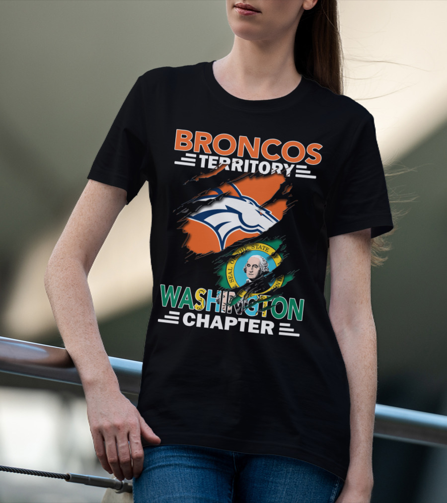 Broncos Territory Washington Chapter Denver Football Fan Club T-Shirt