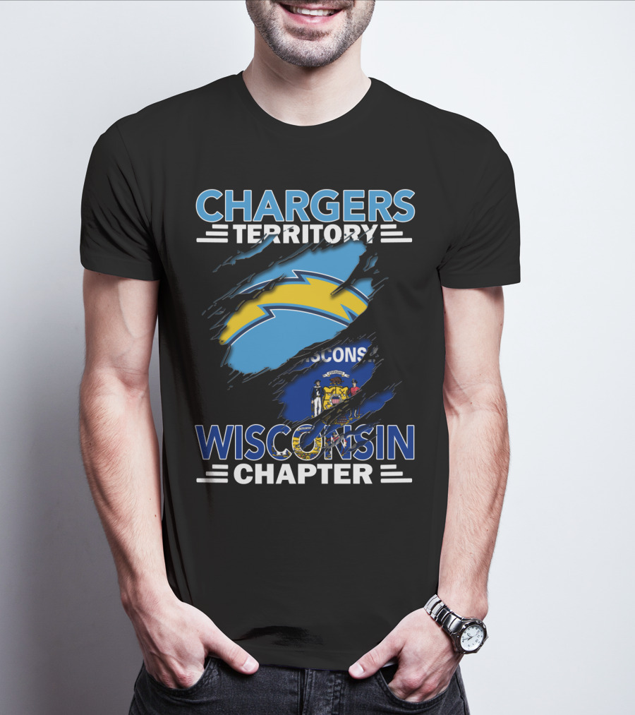 Chargers Territory Wisconsin Chapter NFL Los Angeles Team T-Shirt