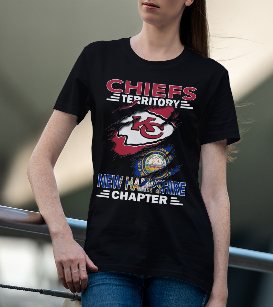Chiefs Territory New Hampshire Chapter NFL Kansas City Chiefs Fan Club T-Shirt