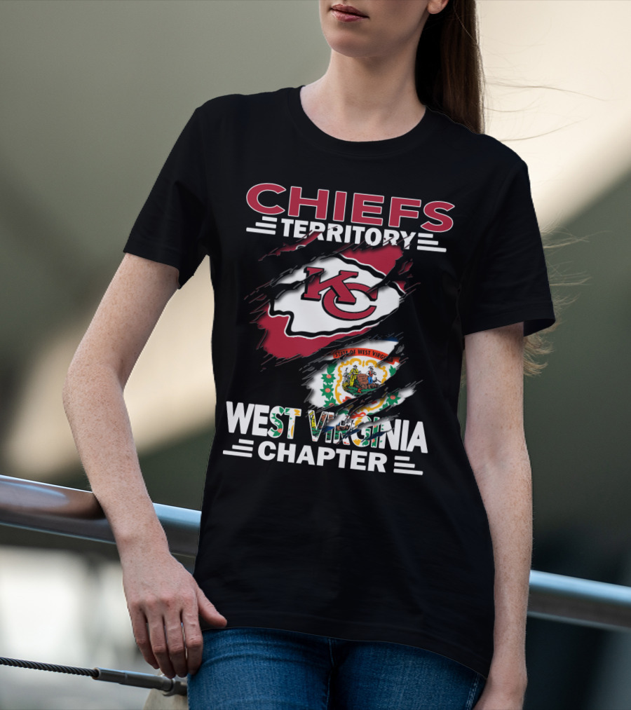 Chiefs Territory West Virginia Chapter State Flag Integration T-Shirt