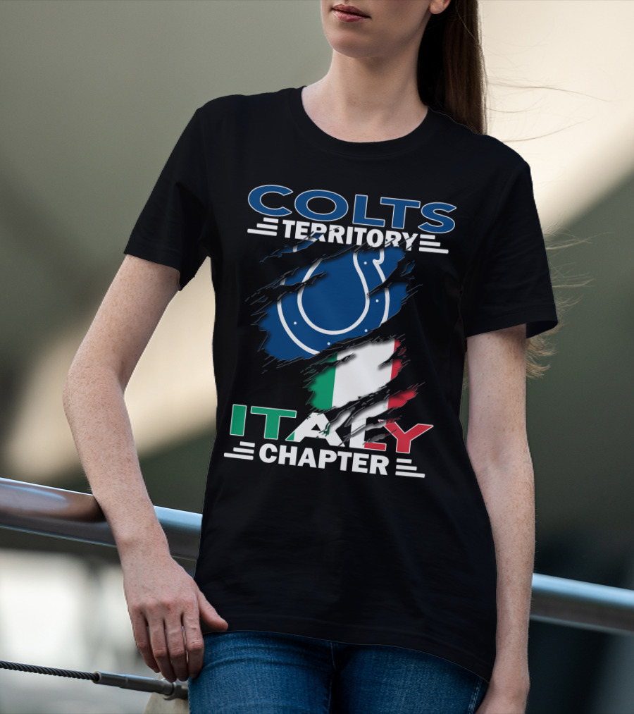 Colts Territory Italy Chapter Indianapolis Colts Italian Fan Club T-Shirt