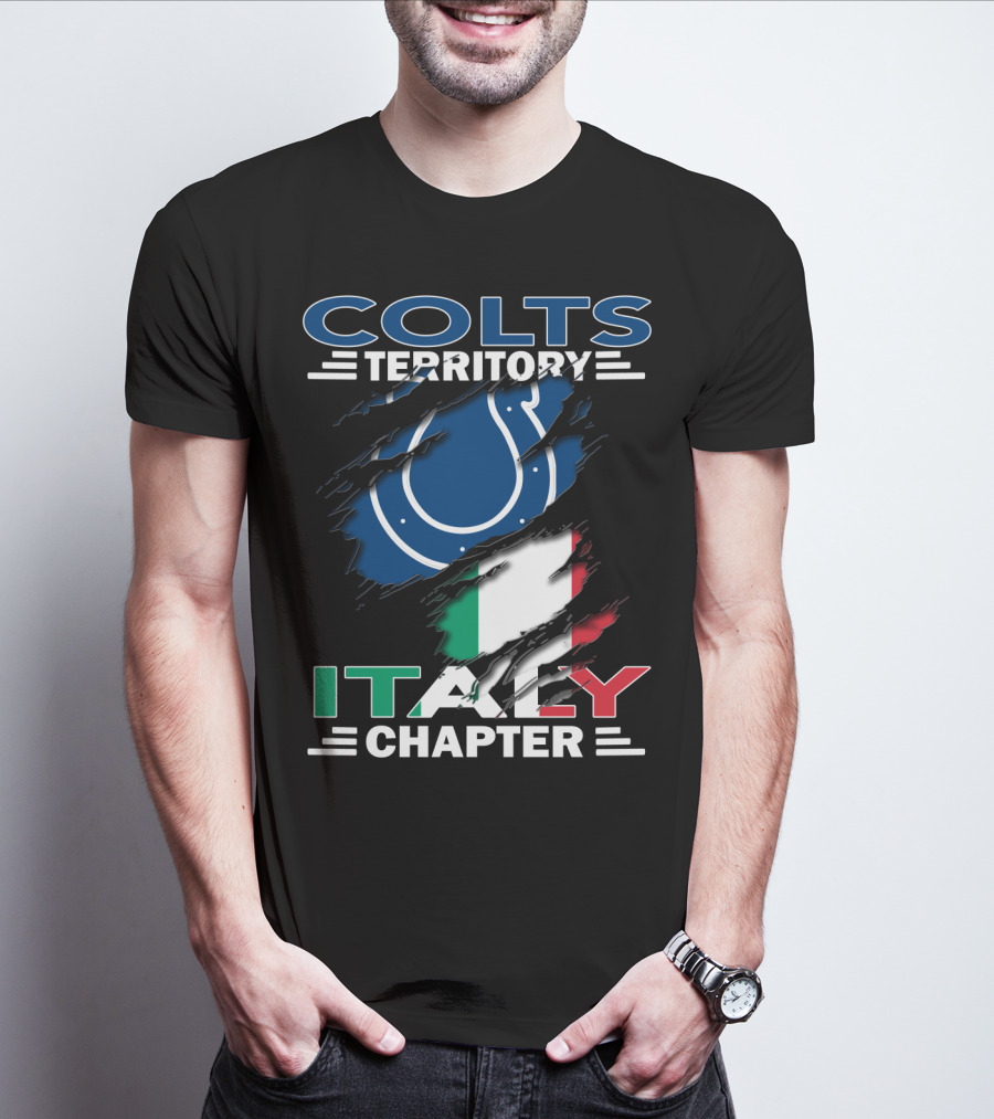 Colts Territory Italy Chapter Indianapolis Colts Italian Fan Club T-Shirt