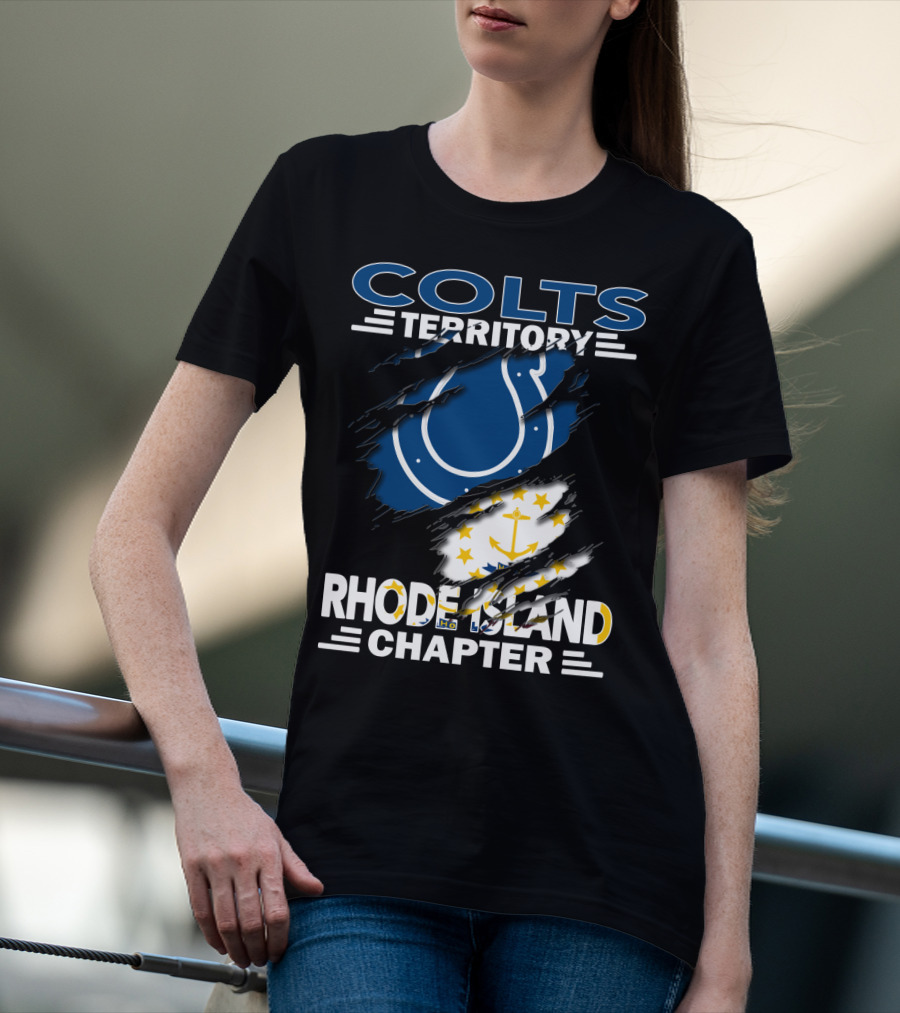Colts Territory Rhode Island Chapter Flag Iconic T-Shirt