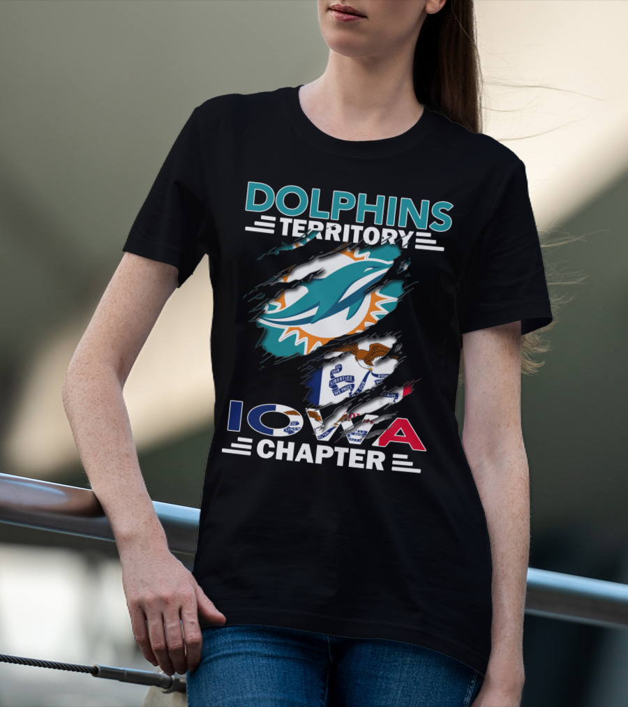 Dolphins Territory Miami Iowa Chapter Fan Club T-Shirt