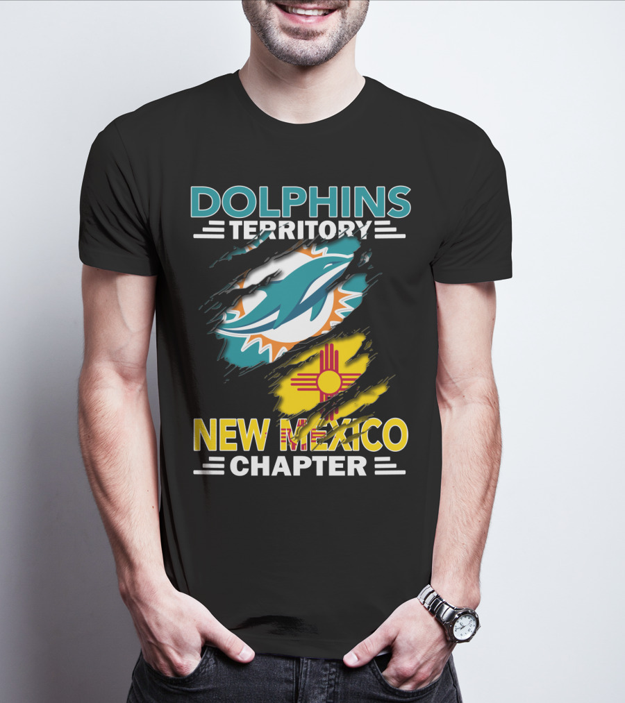 Dolphins Territory New Mexico Chapter Miami Dolphins Zia T-Shirt