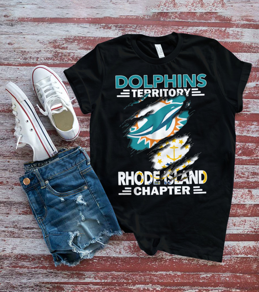 Dolphins Territory Rhode Island Chapter Miami Dolphins Fan Group T-Shirt