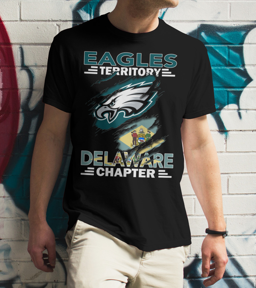 Eagles Territory Delaware Chapter Philadelphia Football Fan Club T-Shirt