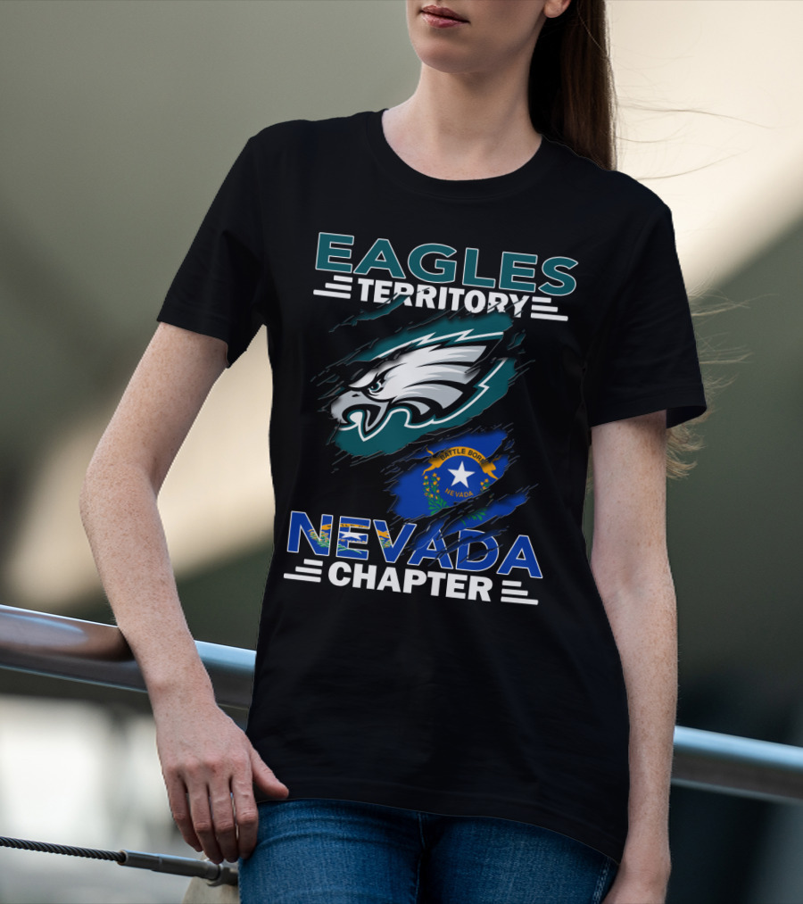 Eagles Territory Nevada Chapter Battle Born Nevada Flag T-Shirt