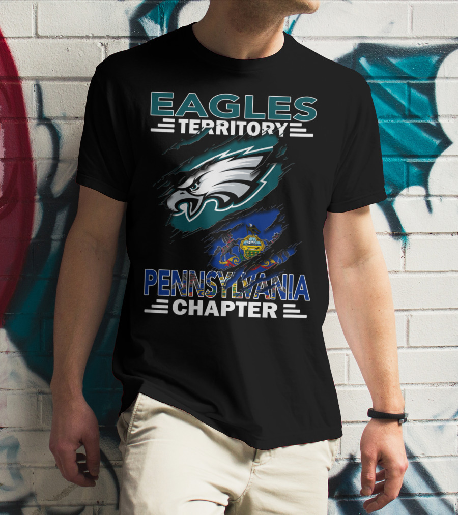Eagles Territory Pennsylvania Chapter Philadelphia Football T-Shirt