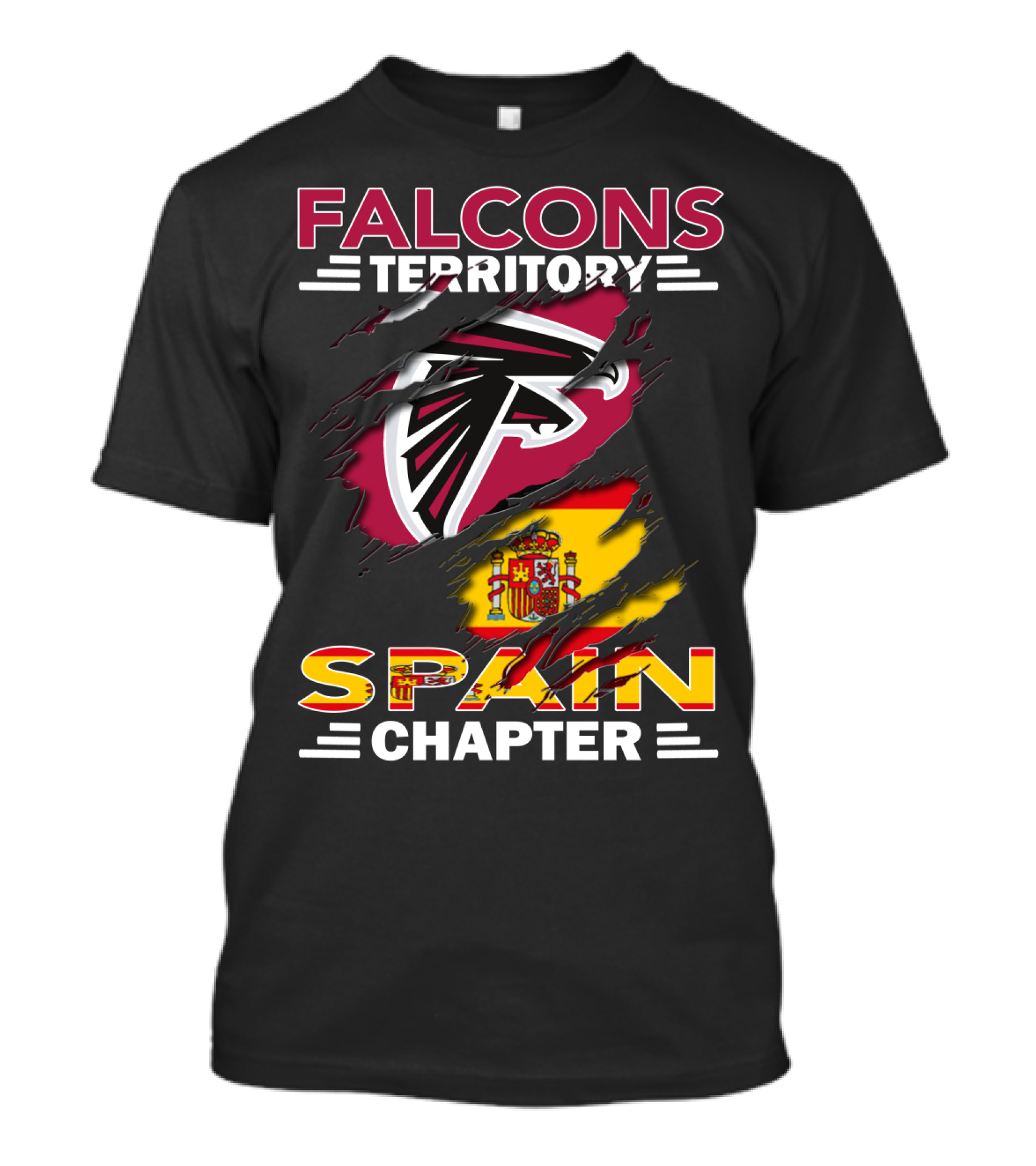 Falcons Territory Spain Chapter Flag T-Shirt