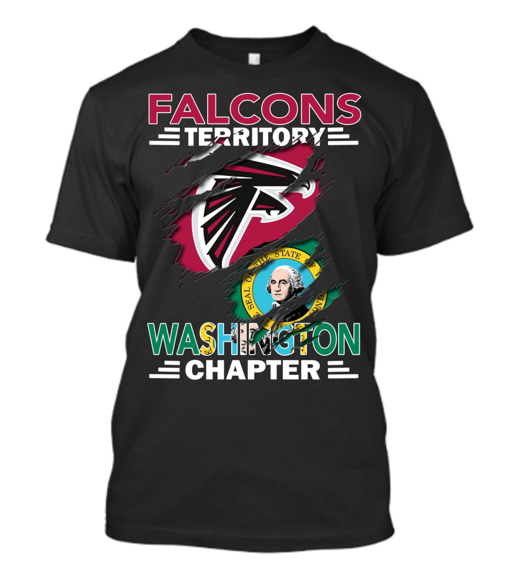 Falcons Territory Washington Chapter Seal T-Shirt