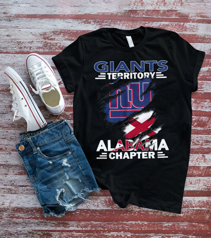 Giants Territory Alabama Chapter New York Football T-Shirt