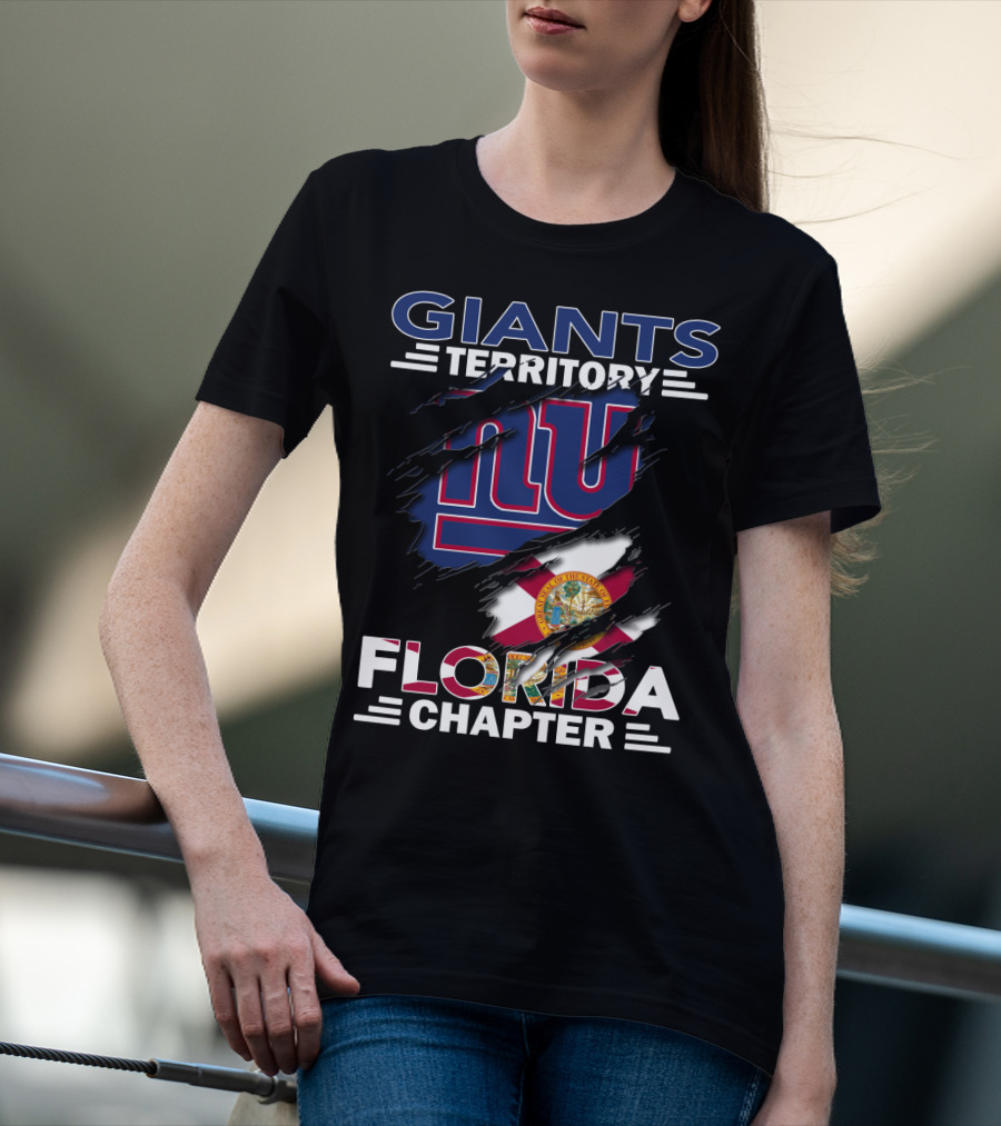 Giants Territory NY Logo Florida Chapter Flag T-Shirt