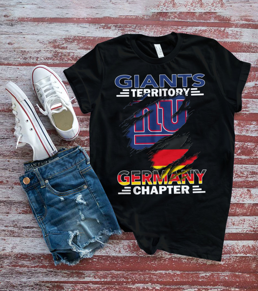 GIANTS TERRITORY GERMANY CHAPTER NFL NY FLAG T-Shirt