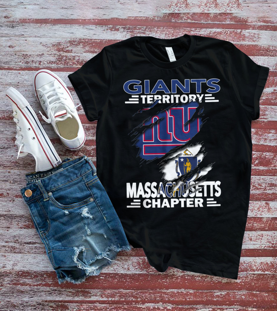 Giants Territory Massachusetts Chapter NY Sports Fan Community T-Shirt