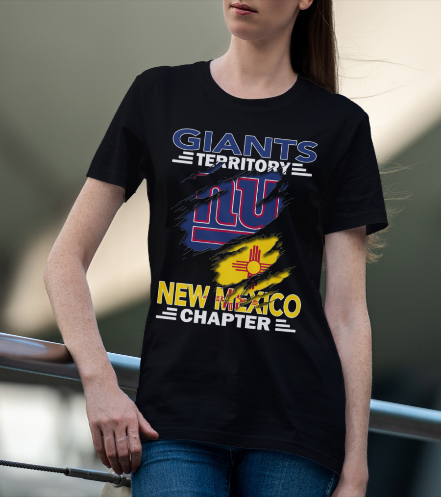 Giants Territory New Mexico Chapter NY Logo And Zia T-Shirt