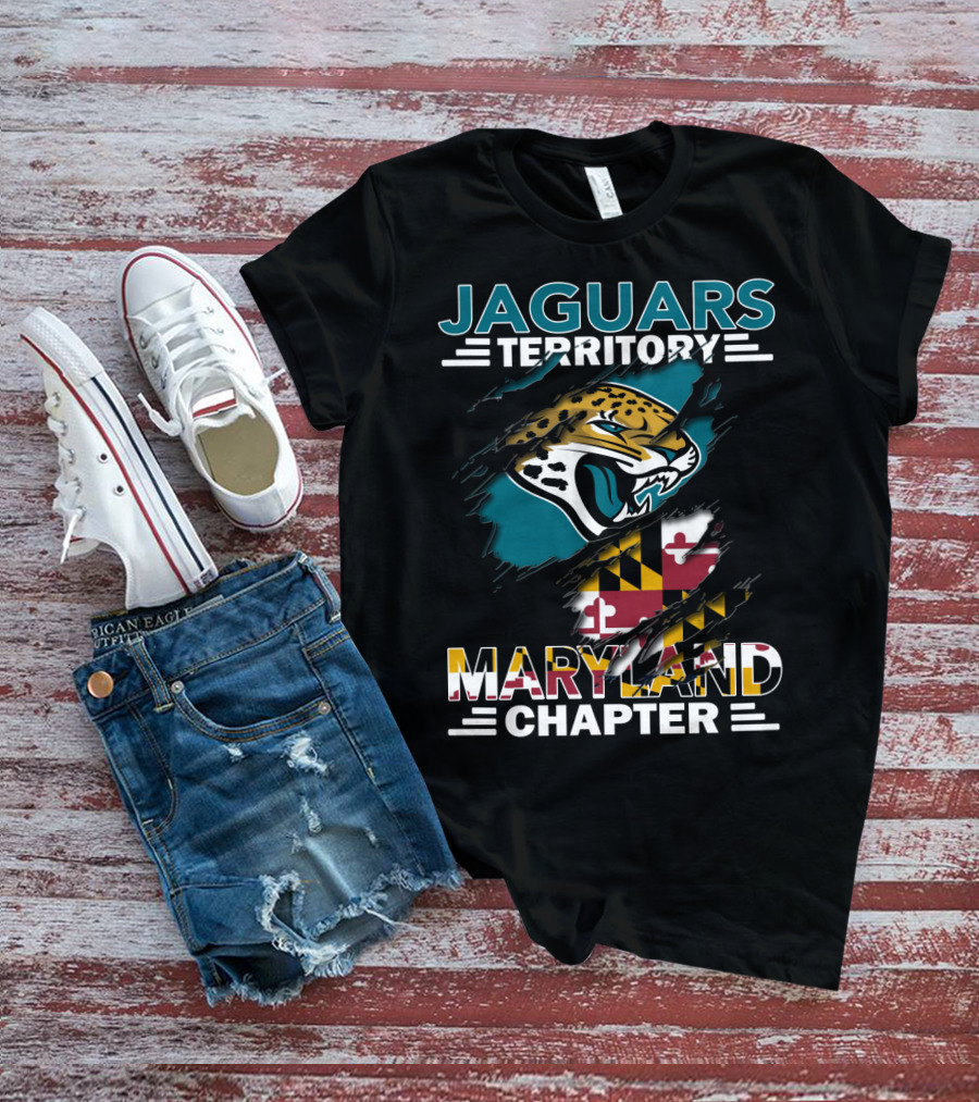 Jaguars Territory Maryland Chapter Maryland Flag Jaguars T-Shirt