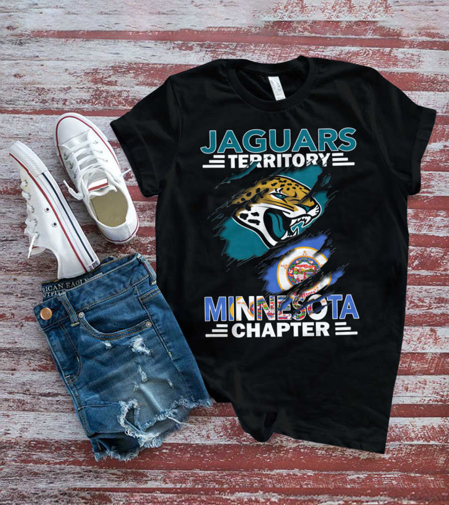 Jaguars Territory Minnesota Chapter Football Fan Club Logo State Pride T-Shirt