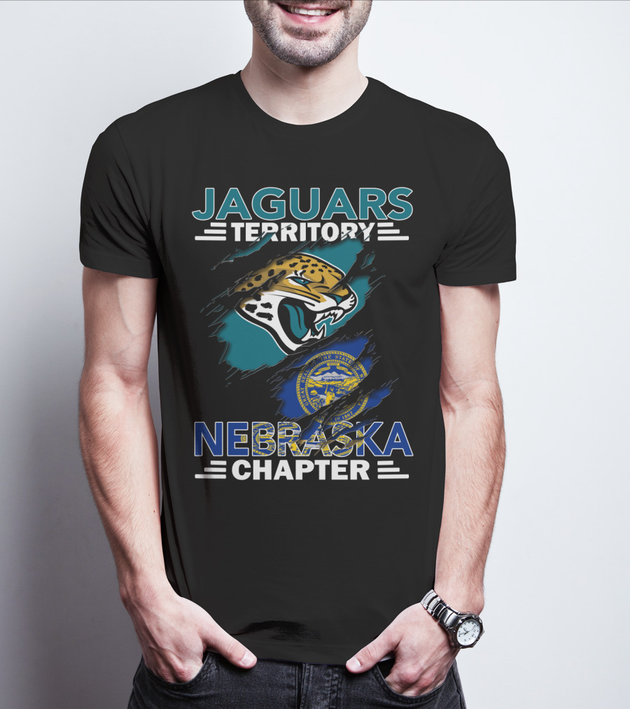 Jaguars Territory Nebraska Chapter With State Seal And Jaguar Head T-Shirt