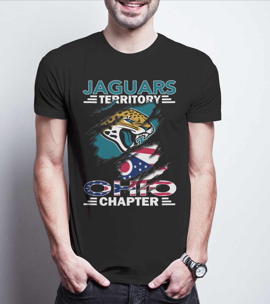Jaguars Territory Ohio Chapter Jaguars Logo Ohio Flag T-Shirt
