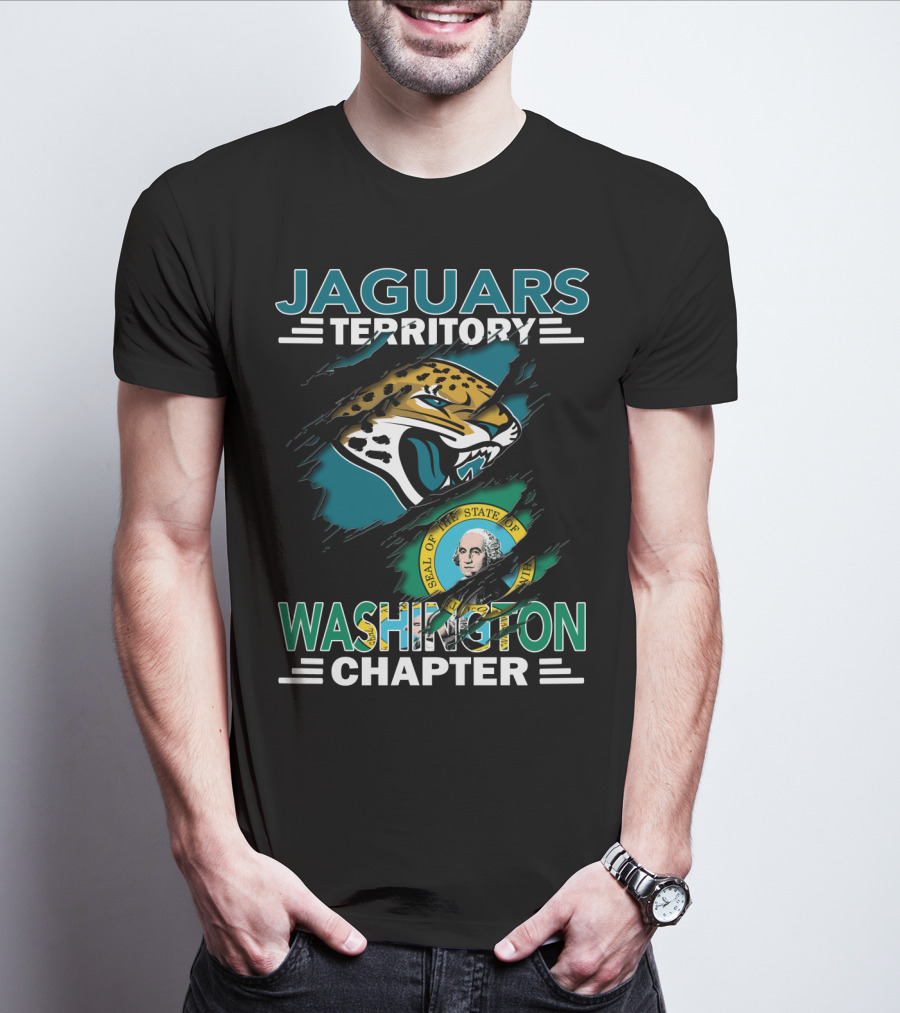 Jaguars Territory Washington Chapter State Seal Emblem T-Shirt