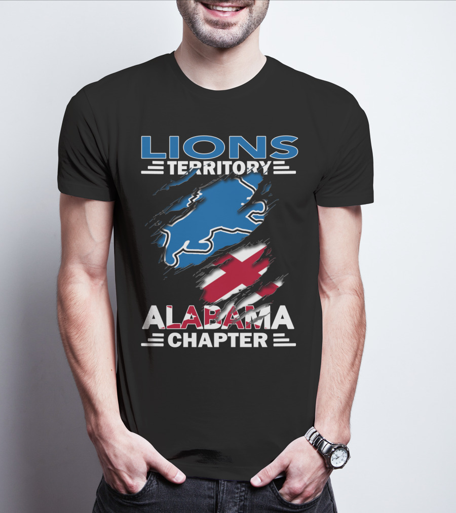 Lions Territory Alabama Chapter Blue And Red T-Shirt