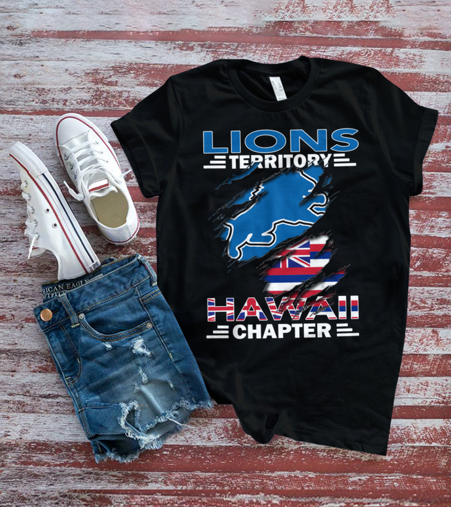 Lions Territory Hawaii Chapter Flag T-Shirt