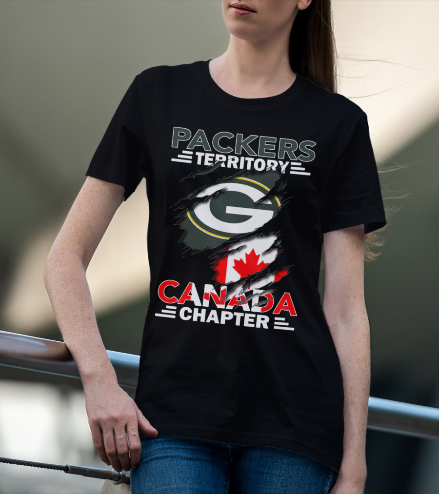 Packers Territory Canada Chapter G Logo With Canadian Flag Elements T-Shirt