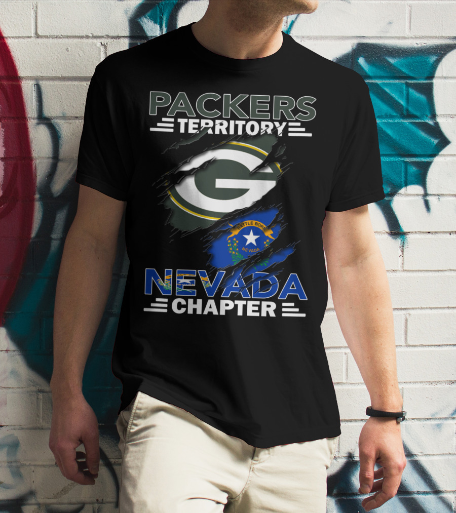 Packers Territory Green Bay G Nevada Chapter Battle Born T-Shirt