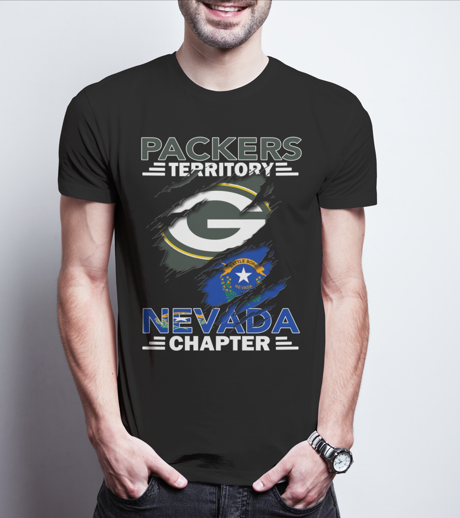 Packers Territory Green Bay G Nevada Chapter Battle Born T-Shirt