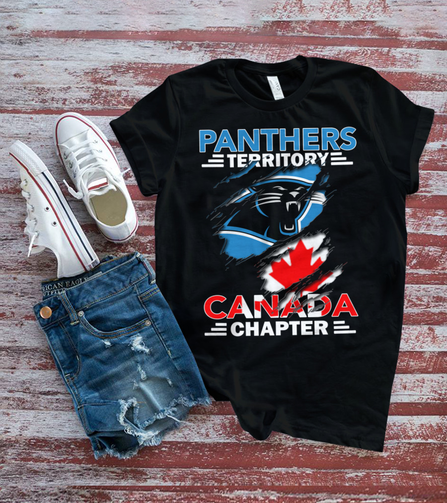 Panthers Territory Canada Chapter Canadian Flag Logo Integration T-Shirt