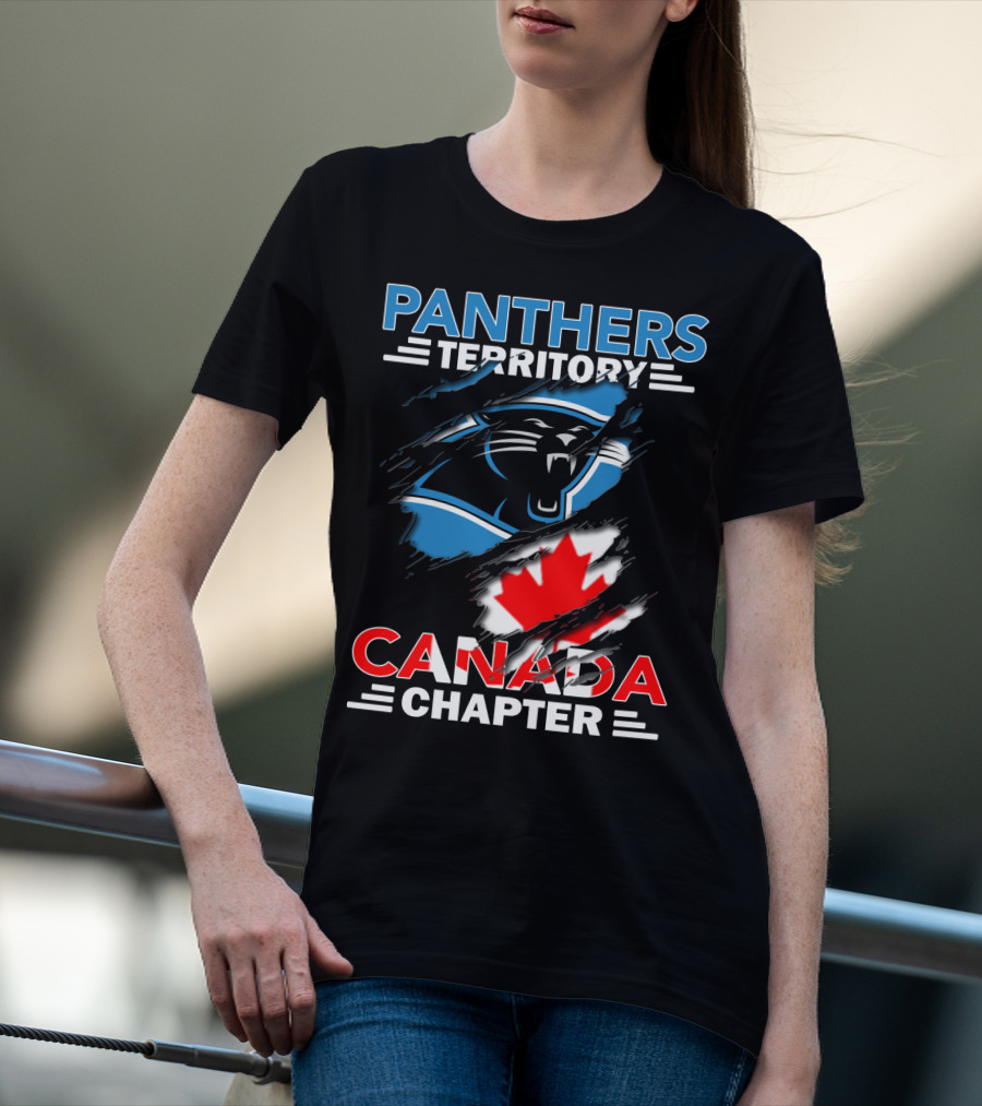 Panthers Territory Canada Chapter Canadian Flag Logo Integration T-Shirt