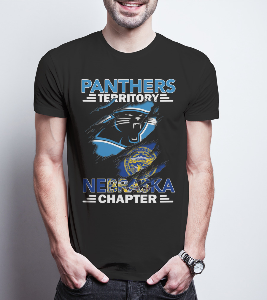 Panthers Territory Nebraska Chapter State Seal And Panther T-Shirt