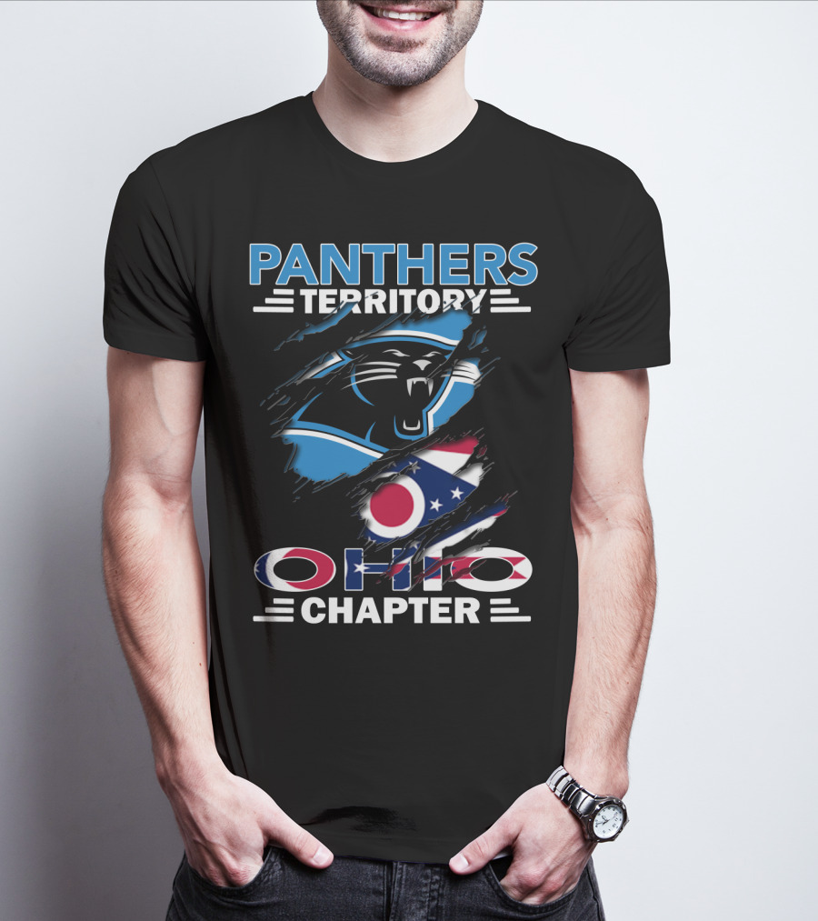 Panthers Territory Ohio Chapter Flag And Logo Combo T-Shirt