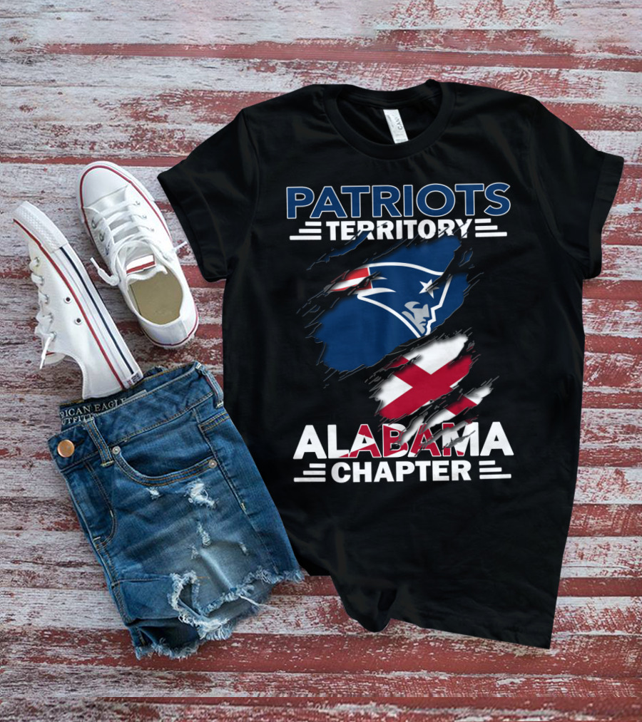 Patriots Territory Alabama Chapter Logo Symbol Connection Patriots Football NFL Alabama State T-Shirt